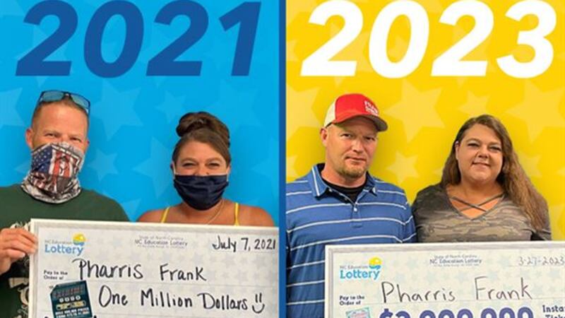 Pharris Frank, 41, won $2 million playing the lottery almost two years after he won $1...