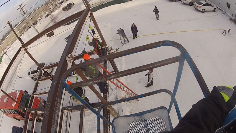 Alaska Military Youth Academy cadets learn job skills at Ironworkers Local 751.