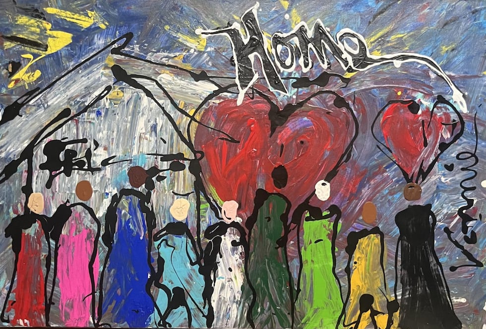 Signature piece for Akela Space Art Gallery's exhibition "What is the meaning of home?"