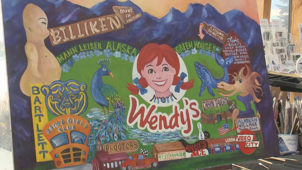 Artist Rhonda Scott has been commissioned to do neighborhood paintings for Wendy's Restaurants...