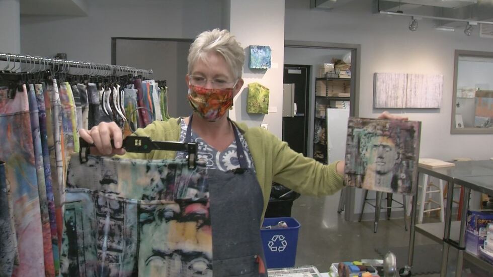 Ramf recently started her own clothing line featuring her original prints on athletic wear.
