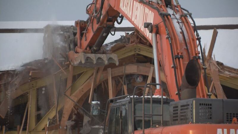 Demolition begins on Houston Middle School damaged by 2018 earthquake.