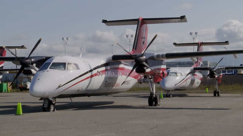 This particular sale of some of Ravn Air group's assets includes several Dash-8s, and a Saab...