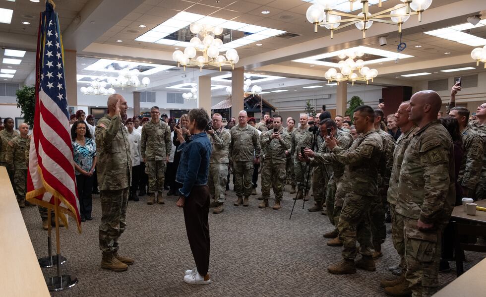 Army Gen. Randy George was sworn in as the Army's Chief of Staff in a telephonic ceremony...