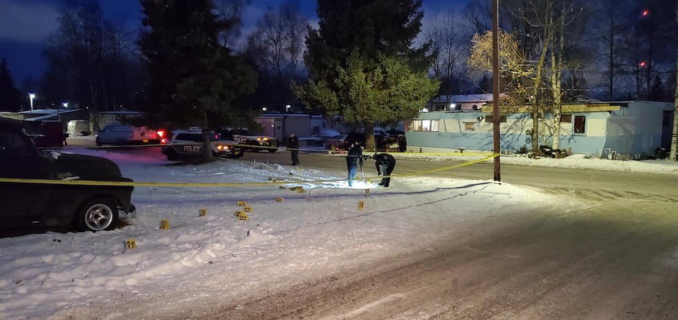 A man was found dead outside of a residence in a Spenard neighborhood early Friday morning.