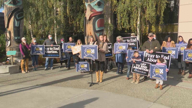 Alaskans for Judicial Reform launch "No on Carney" campaign in Anchorage on Oct 5. 2020.